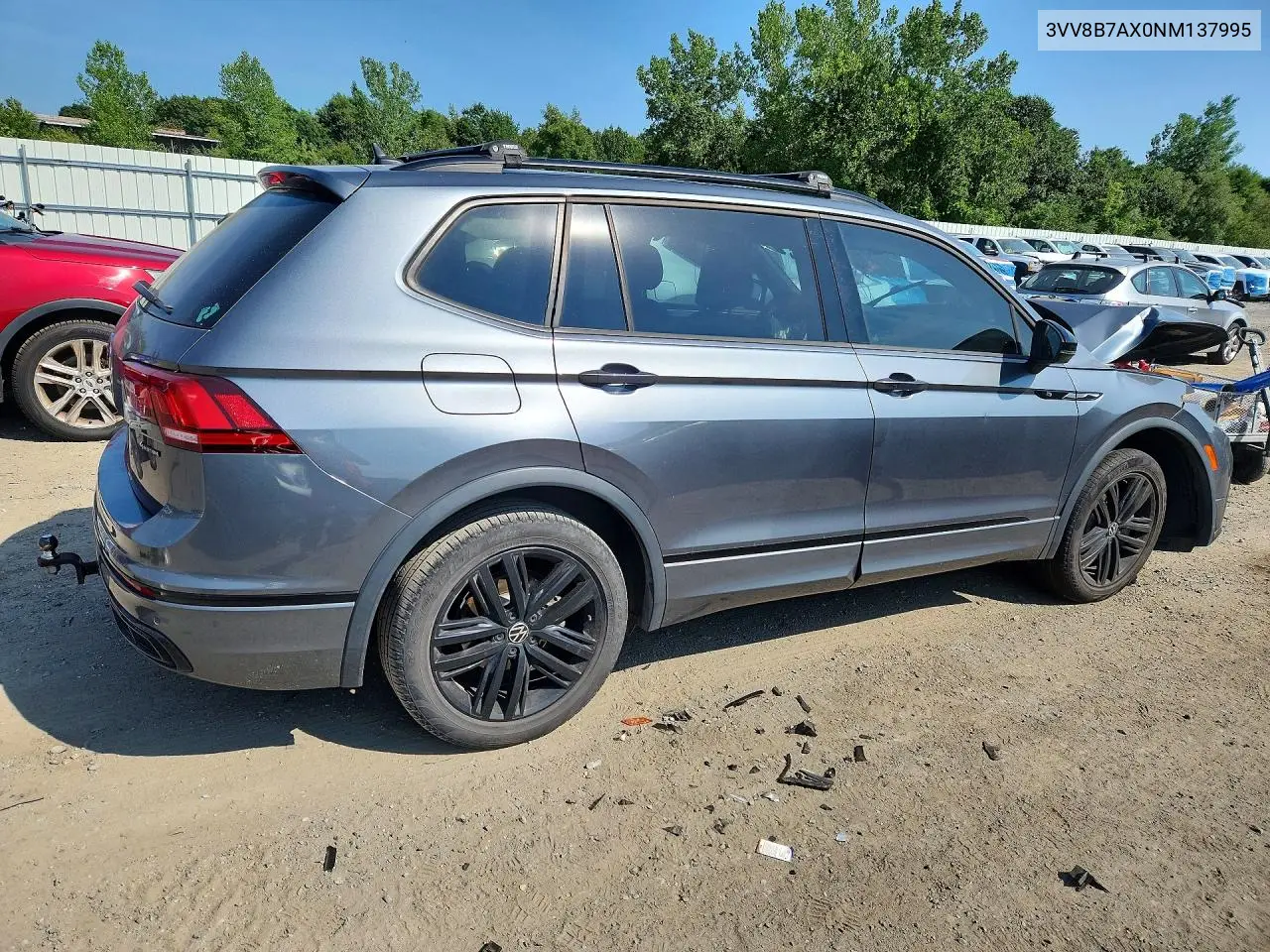 2022 Volkswagen Tiguan Se R-Line Black VIN: 3VV8B7AX0NM137995 Lot: 60885756