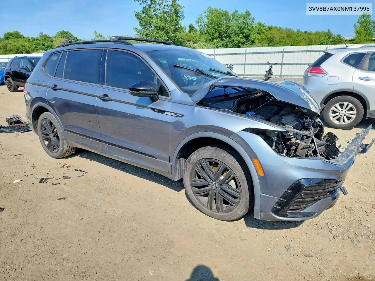 2022 Volkswagen Tiguan Se R-Line Black VIN: 3VV8B7AX0NM137995 Lot: 60885756