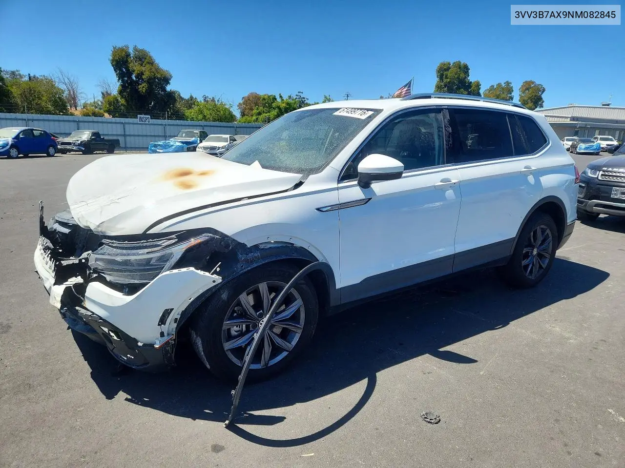 2022 Volkswagen Tiguan Se VIN: 3VV3B7AX9NM082845 Lot: 61499716