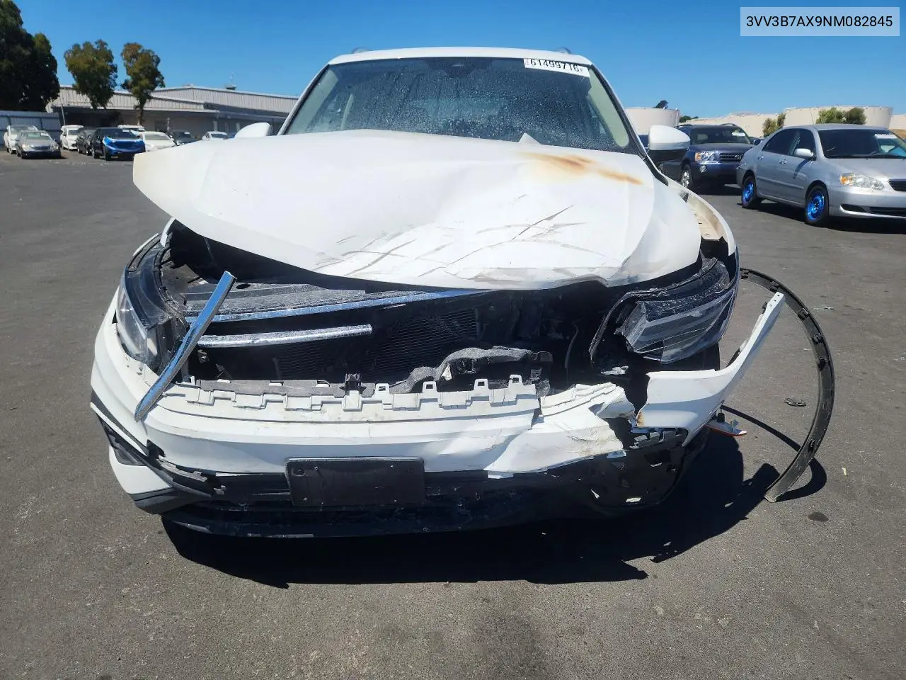 2022 Volkswagen Tiguan Se VIN: 3VV3B7AX9NM082845 Lot: 61499716