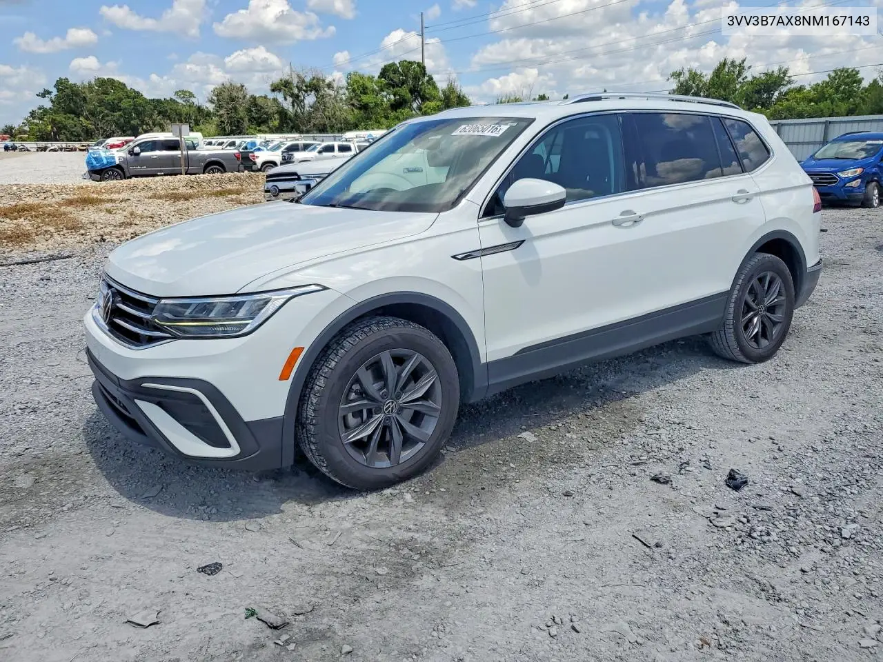 2022 Volkswagen Tiguan Se VIN: 3VV3B7AX8NM167143 Lot: 62065016