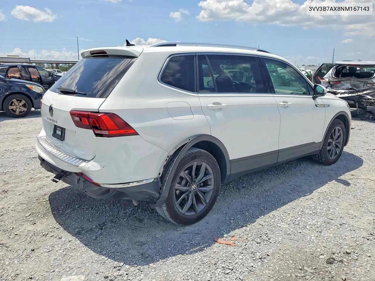 2022 Volkswagen Tiguan Se VIN: 3VV3B7AX8NM167143 Lot: 62065016