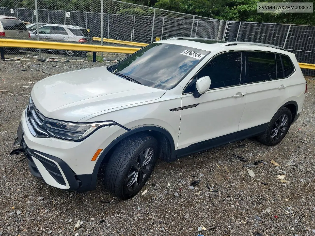 2023 Volkswagen Tiguan Se VIN: 3VVMB7AX2PM003832 Lot: 59385146
