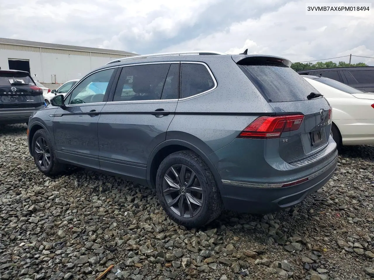 2023 Volkswagen Tiguan Se VIN: 3VVMB7AX6PM018494 Lot: 61619636