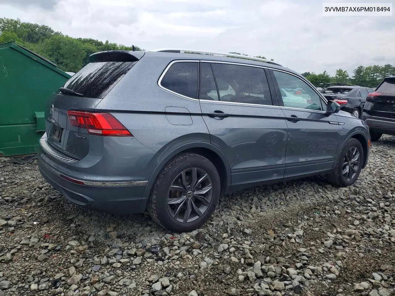 2023 Volkswagen Tiguan Se VIN: 3VVMB7AX6PM018494 Lot: 61619636