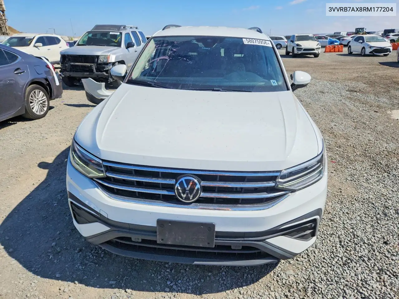 2024 Volkswagen Tiguan S VIN: 3VVRB7AX8RM177204 Lot: 58075956