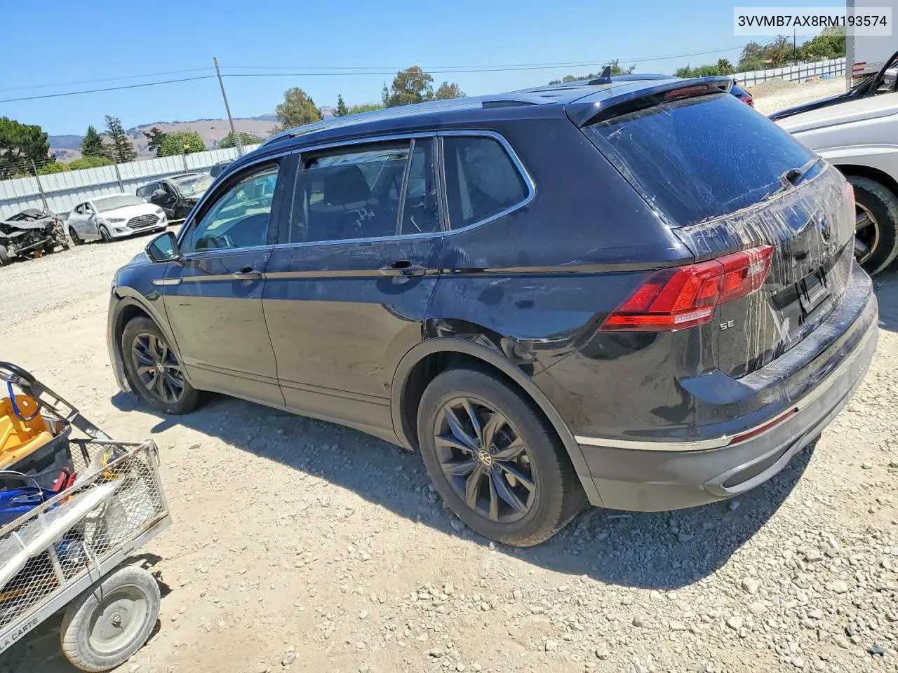2024 Volkswagen Tiguan Se VIN: 3VVMB7AX8RM193574 Lot: 59732026