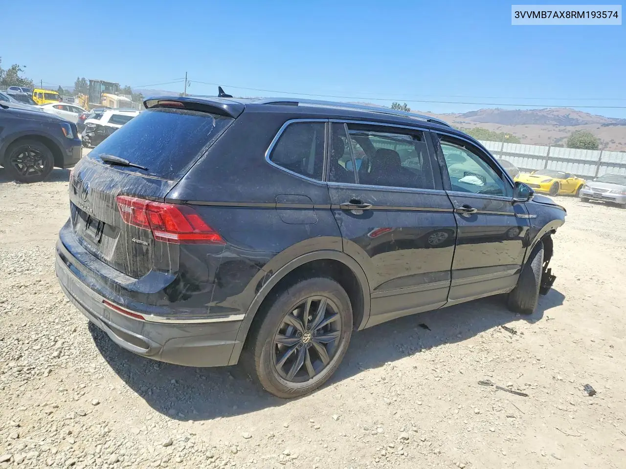 2024 Volkswagen Tiguan Se VIN: 3VVMB7AX8RM193574 Lot: 59732026
