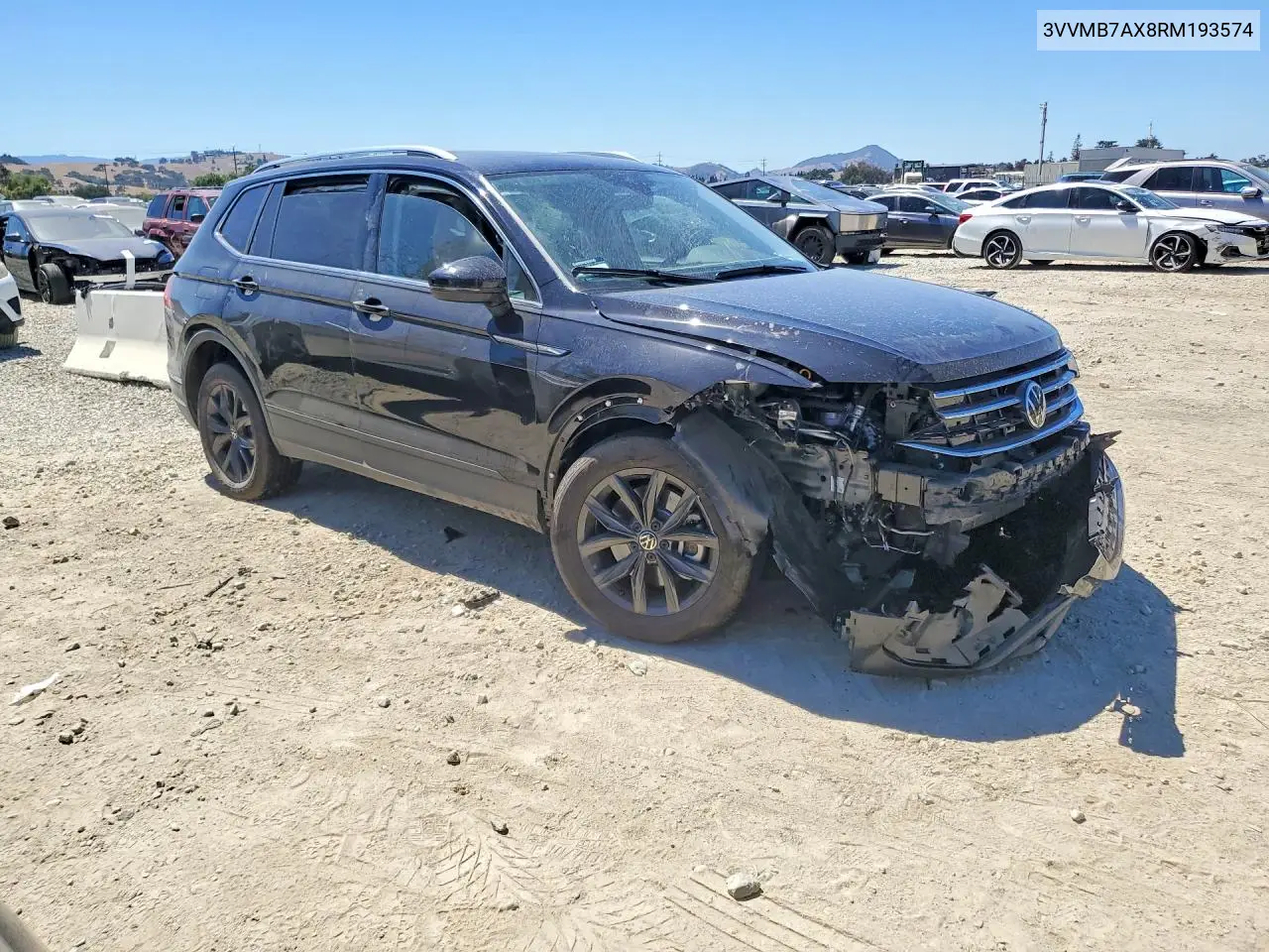 2024 Volkswagen Tiguan Se VIN: 3VVMB7AX8RM193574 Lot: 59732026