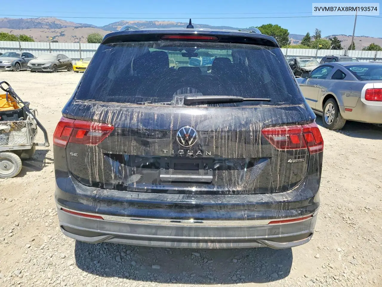 2024 Volkswagen Tiguan Se VIN: 3VVMB7AX8RM193574 Lot: 59732026