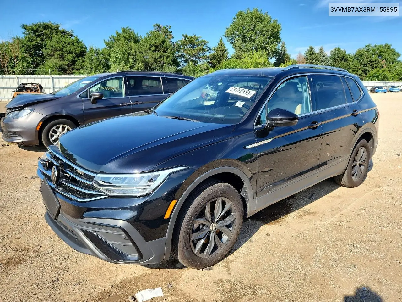 2024 Volkswagen Tiguan Se VIN: 3VVMB7AX3RM155895 Lot: 59780696