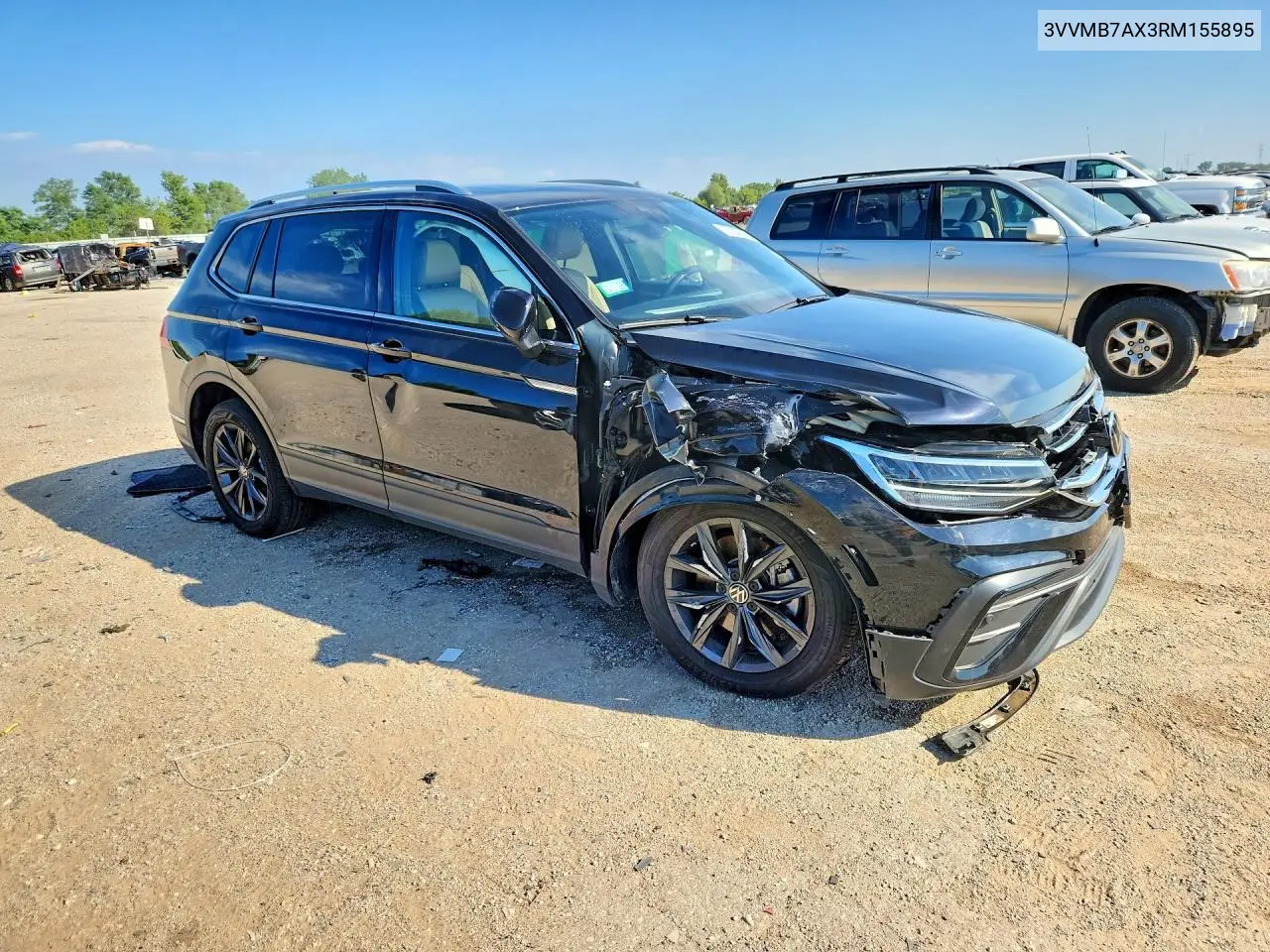 2024 Volkswagen Tiguan Se VIN: 3VVMB7AX3RM155895 Lot: 59780696