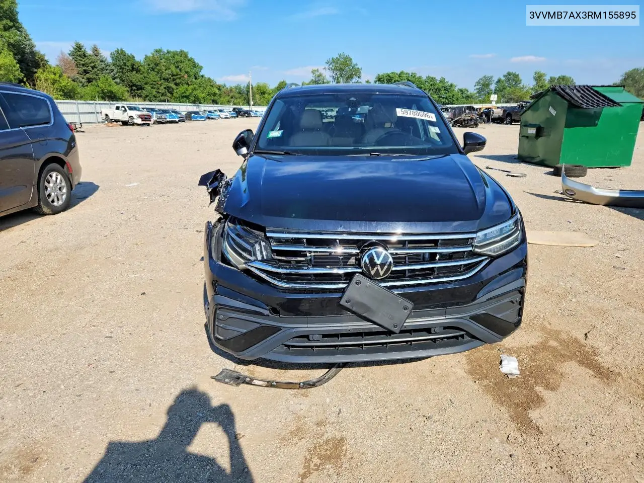 2024 Volkswagen Tiguan Se VIN: 3VVMB7AX3RM155895 Lot: 59780696