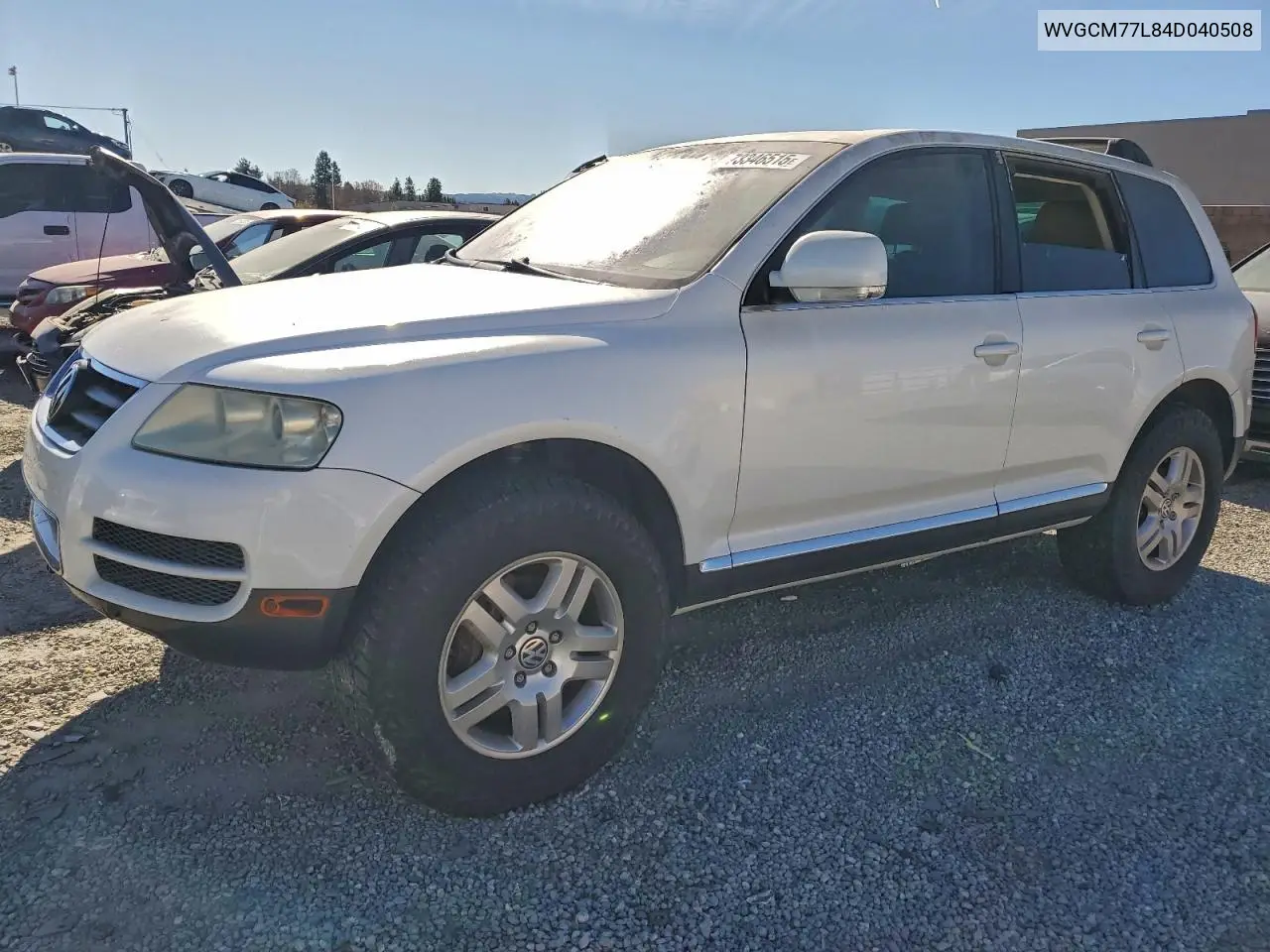 2004 Volkswagen Touareg 4.2 VIN: WVGCM77L84D040508 Lot: 73346515