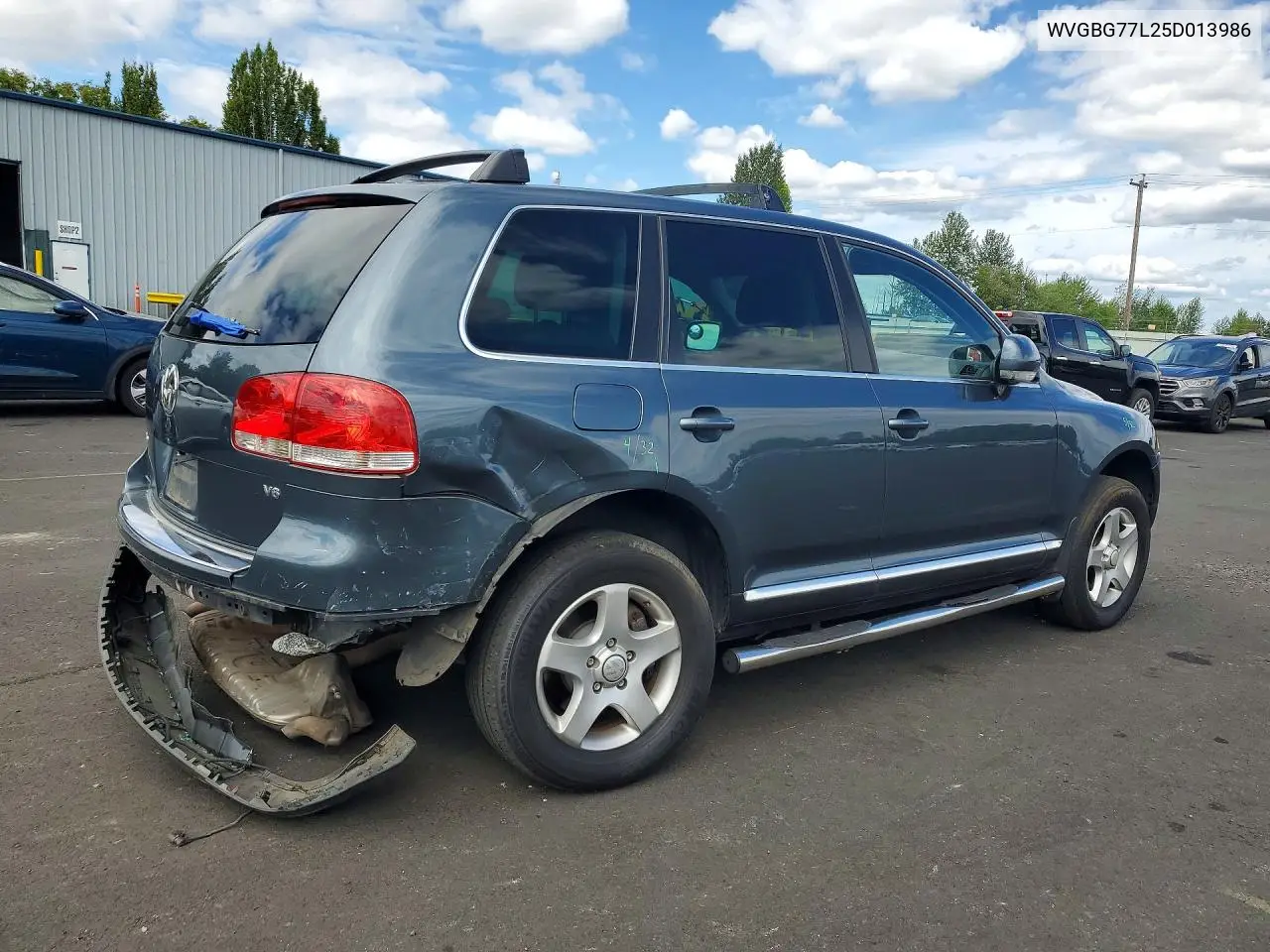 2005 Volkswagen Touareg 3.2 VIN: WVGBG77L25D013986 Lot: 59679816