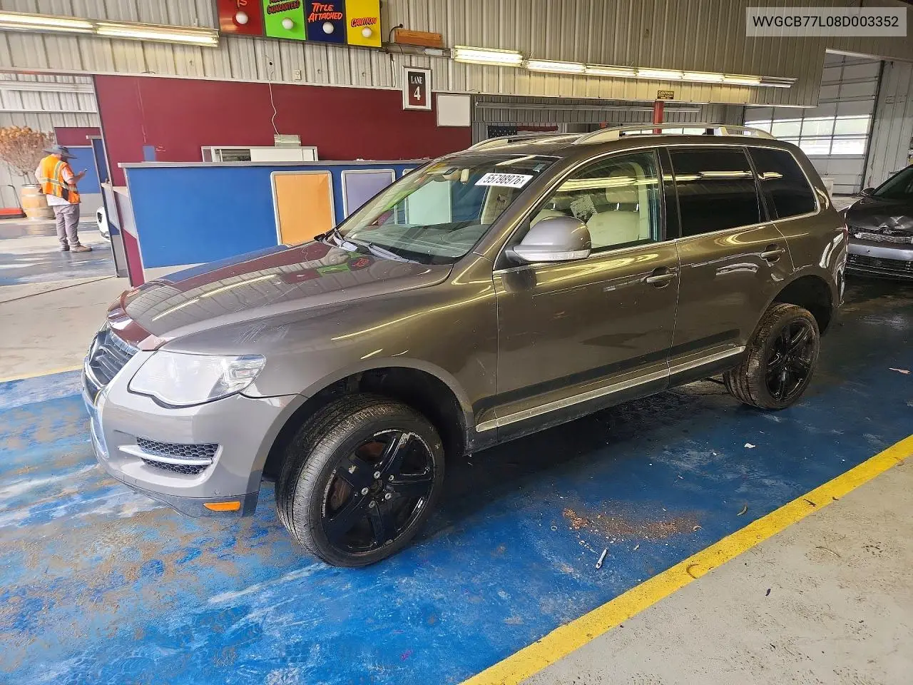2008 Volkswagen Touareg 2 V8 VIN: WVGCB77L08D003352 Lot: 55798976