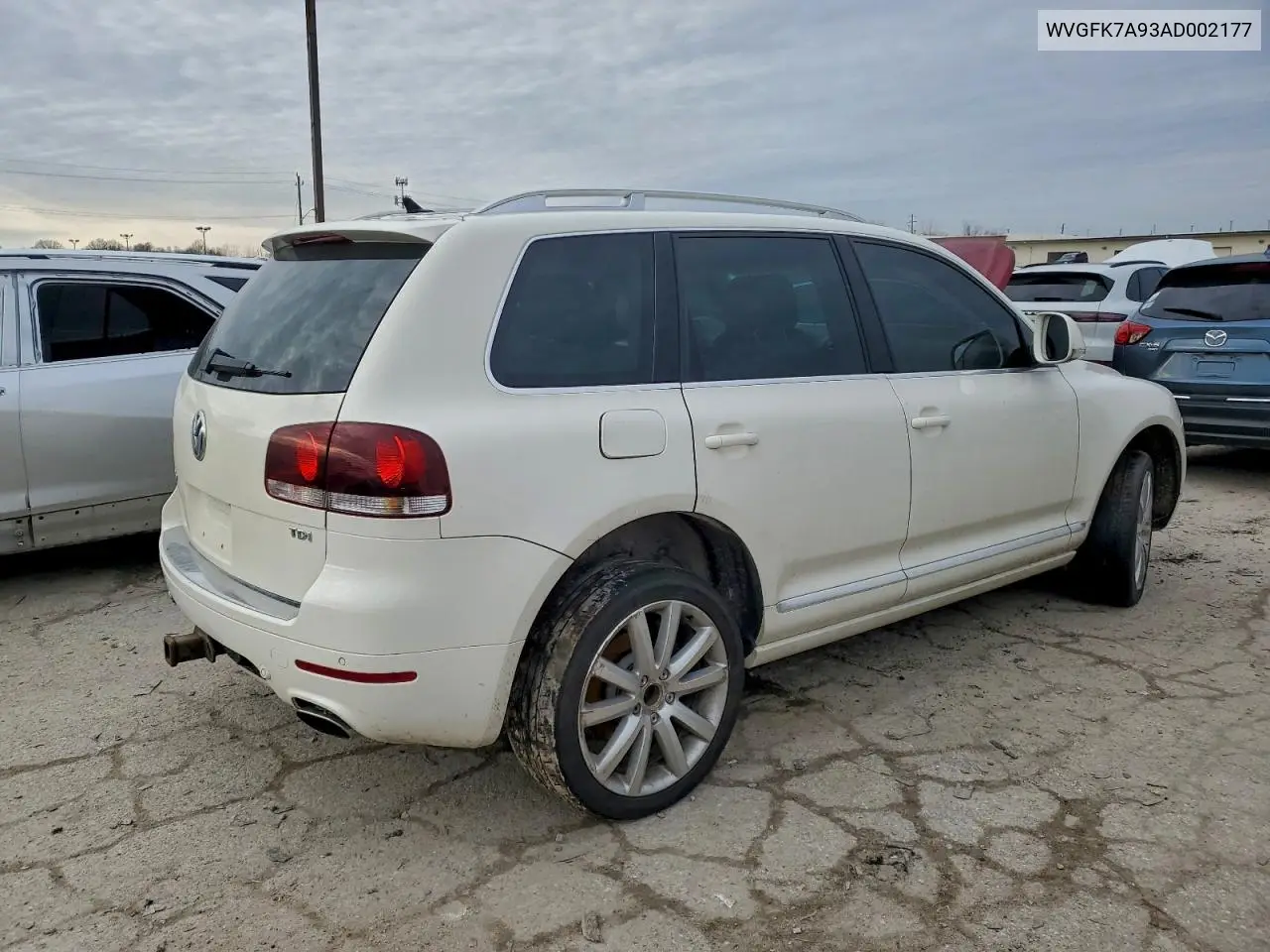 2010 Volkswagen Touareg Tdi VIN: WVGFK7A93AD002177 Lot: 97996155
