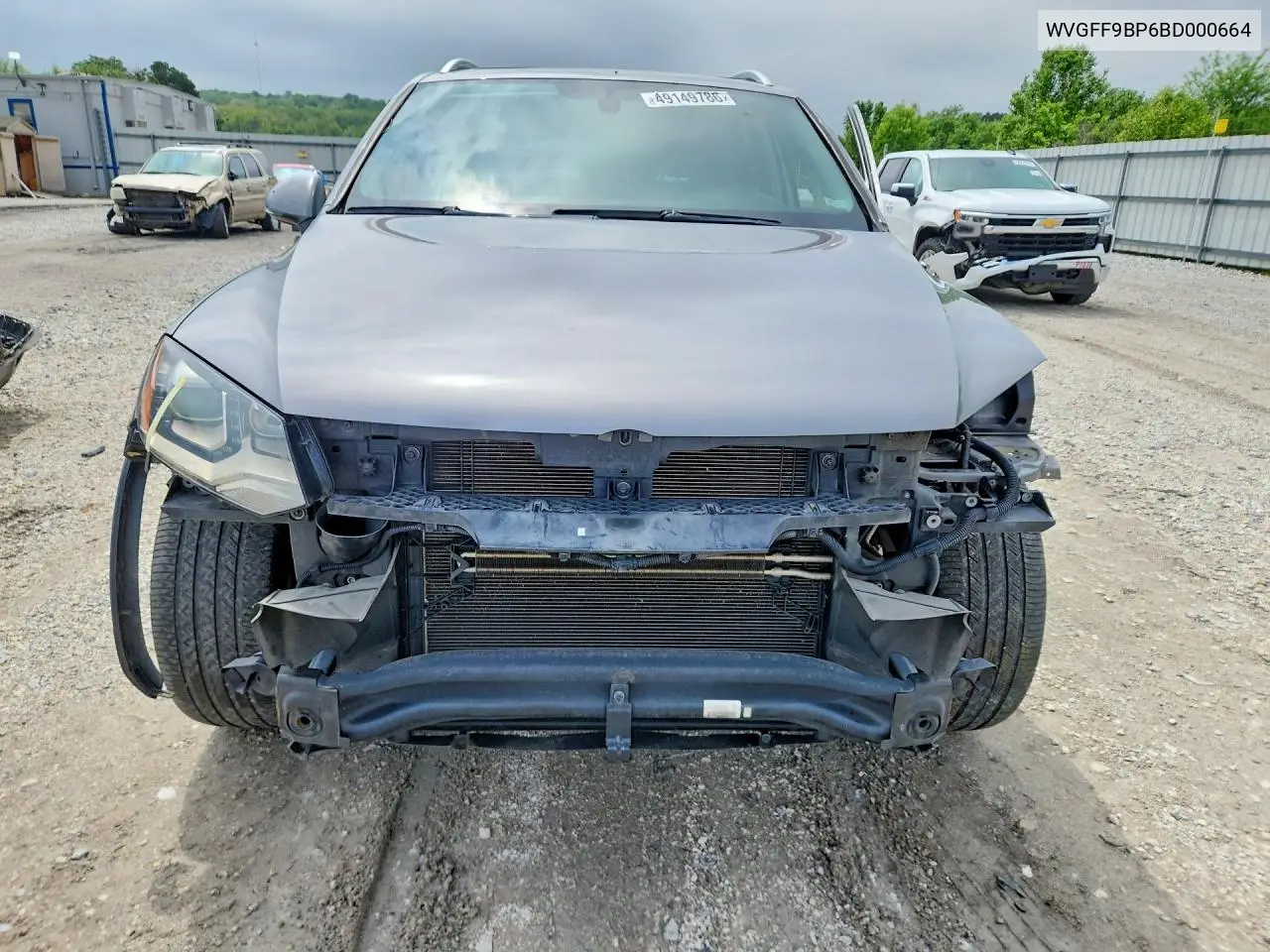 2011 Volkswagen Touareg VIN: WVGFF9BP6BD000664 Lot: 49149786