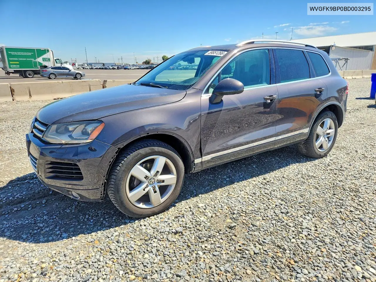 2011 Volkswagen Touareg V6 Tdi VIN: WVGFK9BP0BD003295 Lot: 59851266