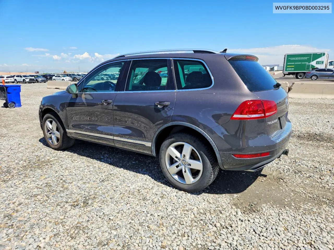 2011 Volkswagen Touareg V6 Tdi VIN: WVGFK9BP0BD003295 Lot: 59851266
