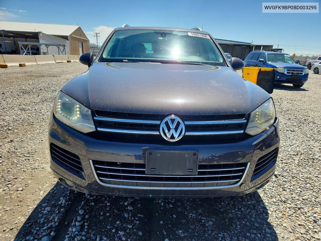 2011 Volkswagen Touareg V6 Tdi VIN: WVGFK9BP0BD003295 Lot: 59851266