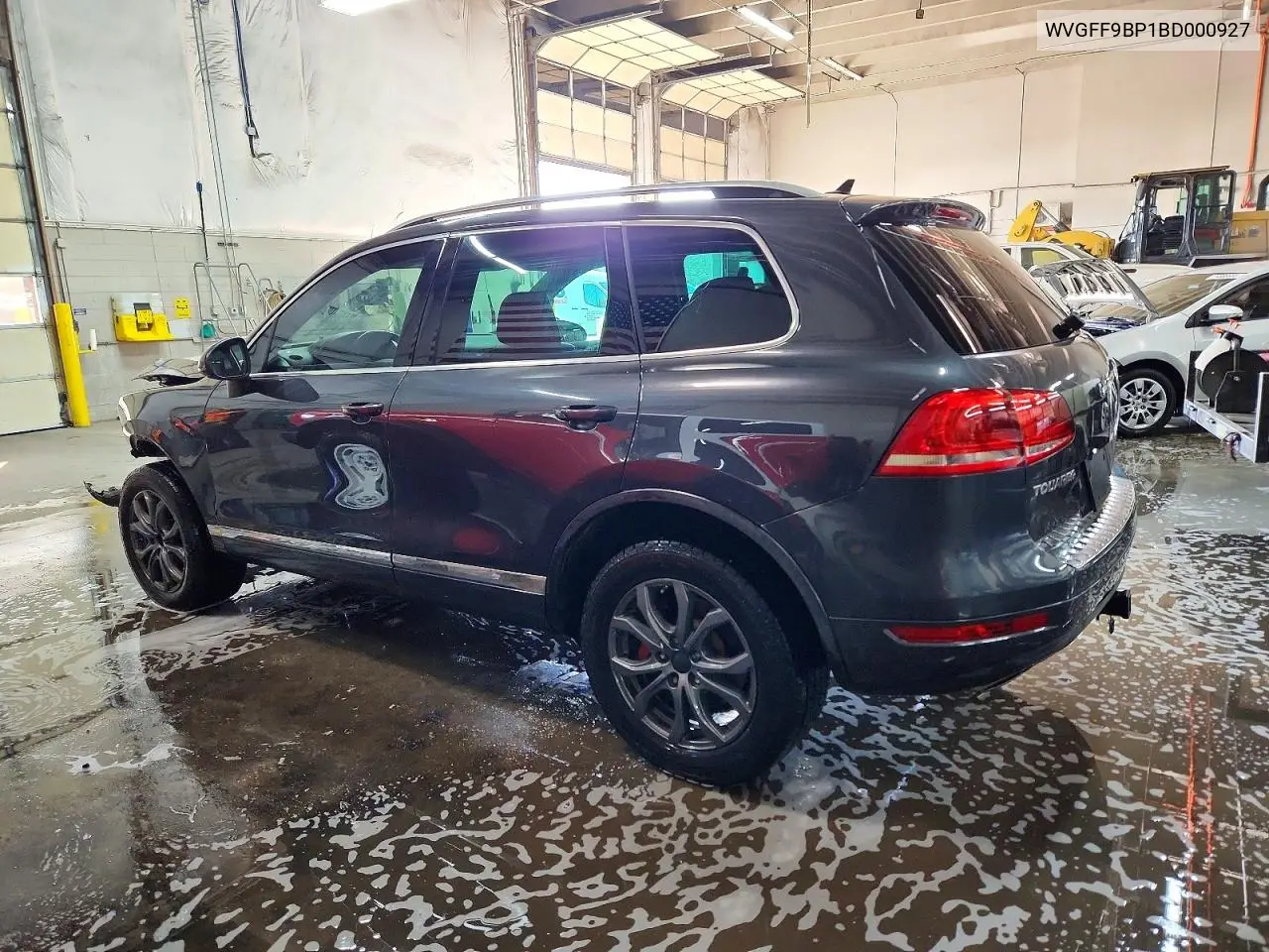 2011 Volkswagen Touareg V6 VIN: WVGFF9BP1BD000927 Lot: 74042485