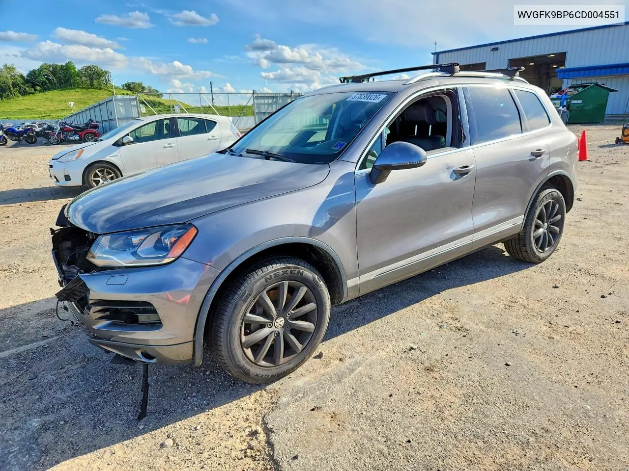 2012 Volkswagen Touareg V6 Tdi VIN: WVGFK9BP6CD004551 Lot: 57039026