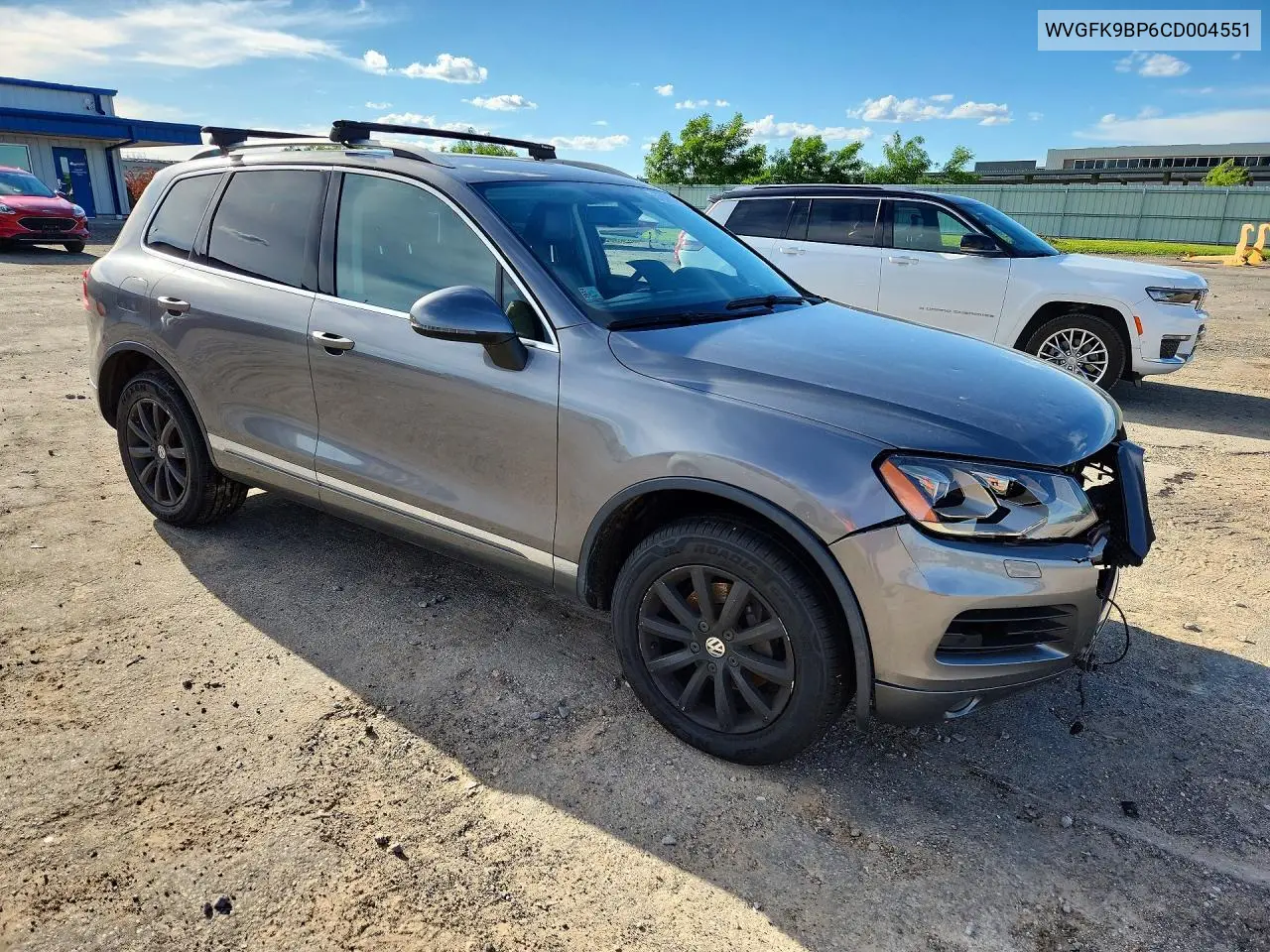 2012 Volkswagen Touareg V6 Tdi VIN: WVGFK9BP6CD004551 Lot: 57039026