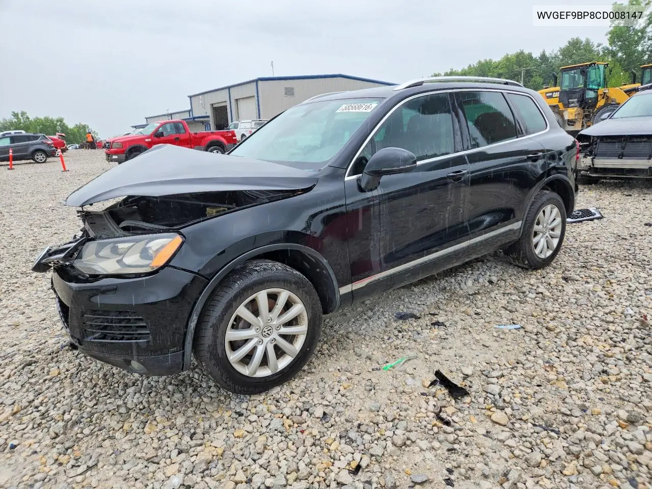 2012 Volkswagen Touareg V6 VIN: WVGEF9BP8CD008147 Lot: 58568616
