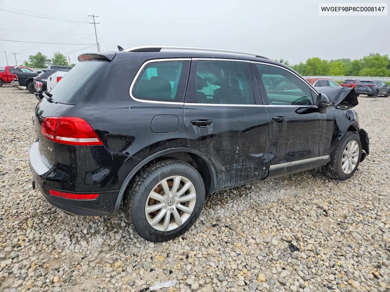 2012 Volkswagen Touareg V6 VIN: WVGEF9BP8CD008147 Lot: 58568616