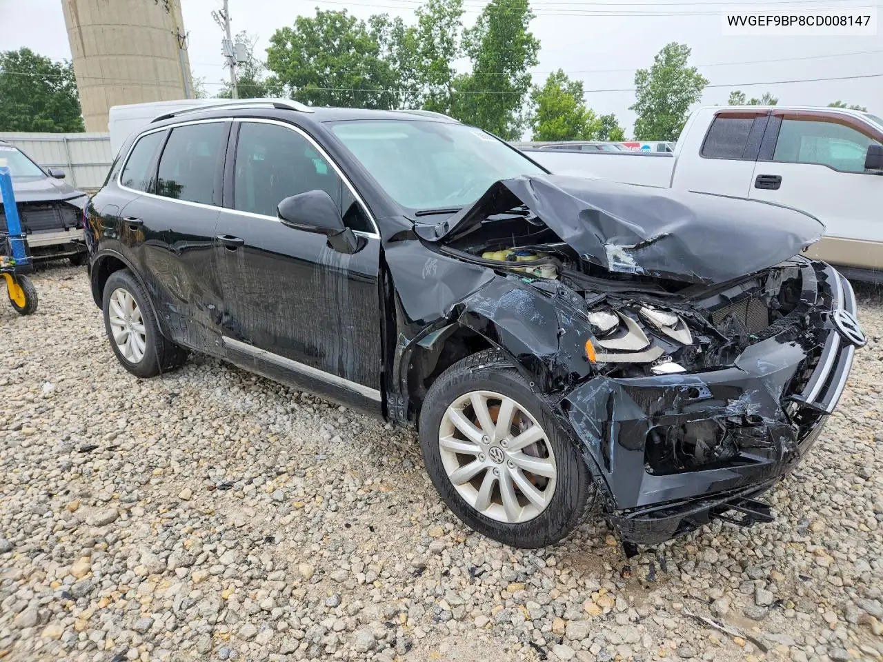 2012 Volkswagen Touareg V6 VIN: WVGEF9BP8CD008147 Lot: 58568616