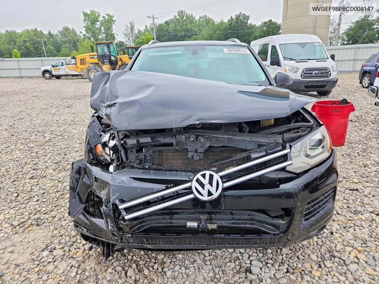 2012 Volkswagen Touareg V6 VIN: WVGEF9BP8CD008147 Lot: 58568616