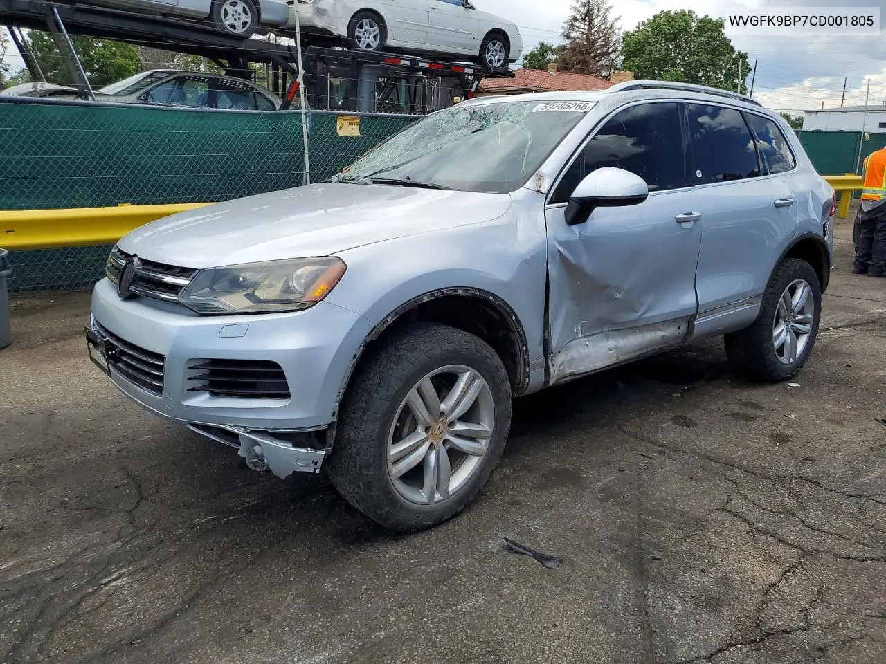 2012 Volkswagen Touareg V6 Tdi VIN: WVGFK9BP7CD001805 Lot: 59285266