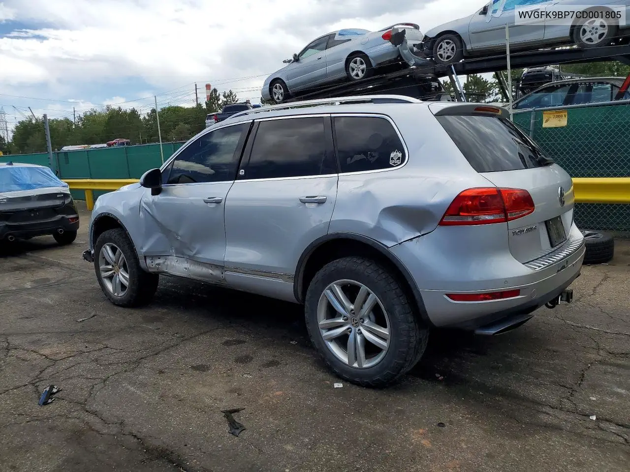 2012 Volkswagen Touareg V6 Tdi VIN: WVGFK9BP7CD001805 Lot: 59285266