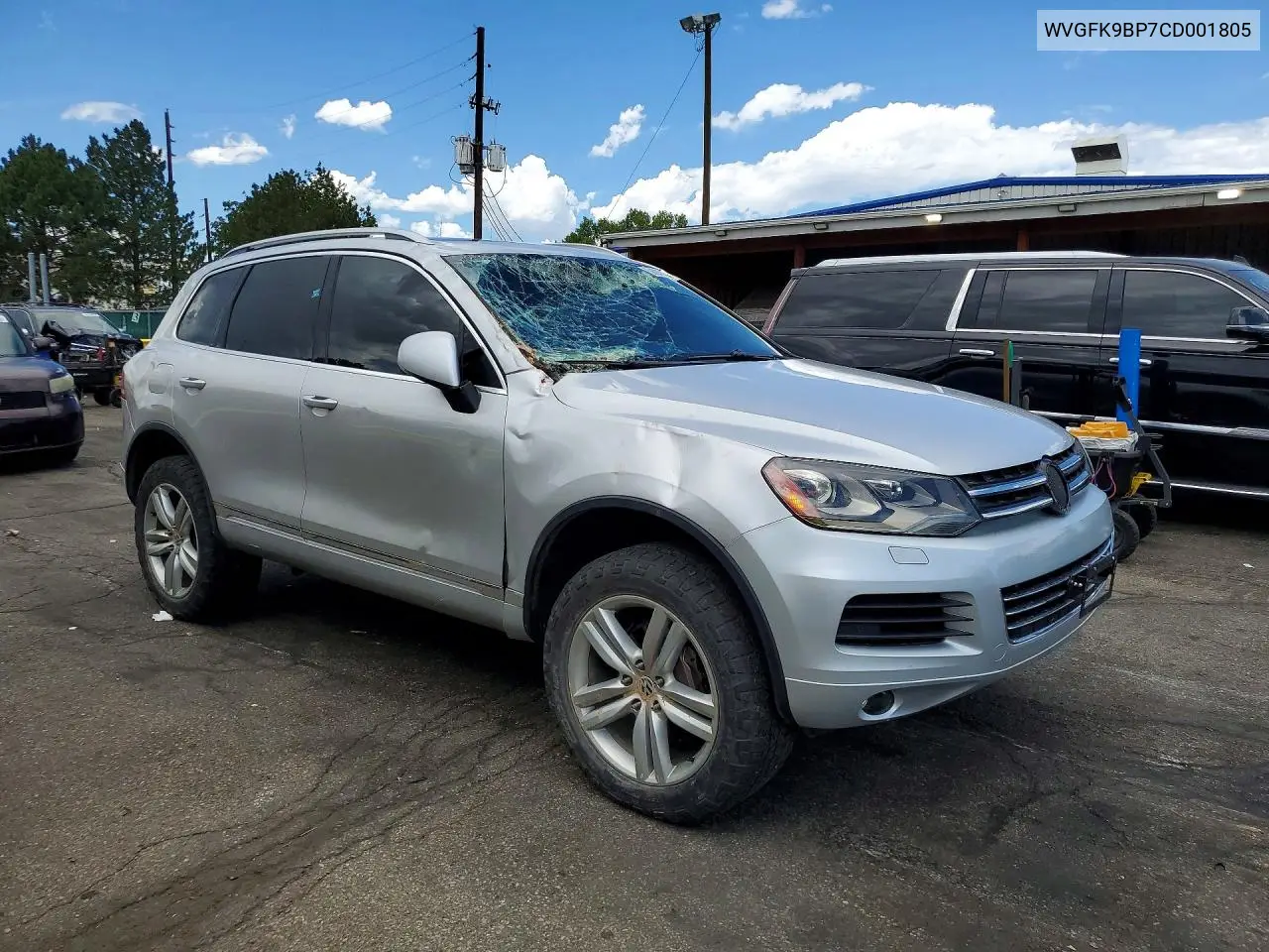 2012 Volkswagen Touareg V6 Tdi VIN: WVGFK9BP7CD001805 Lot: 59285266