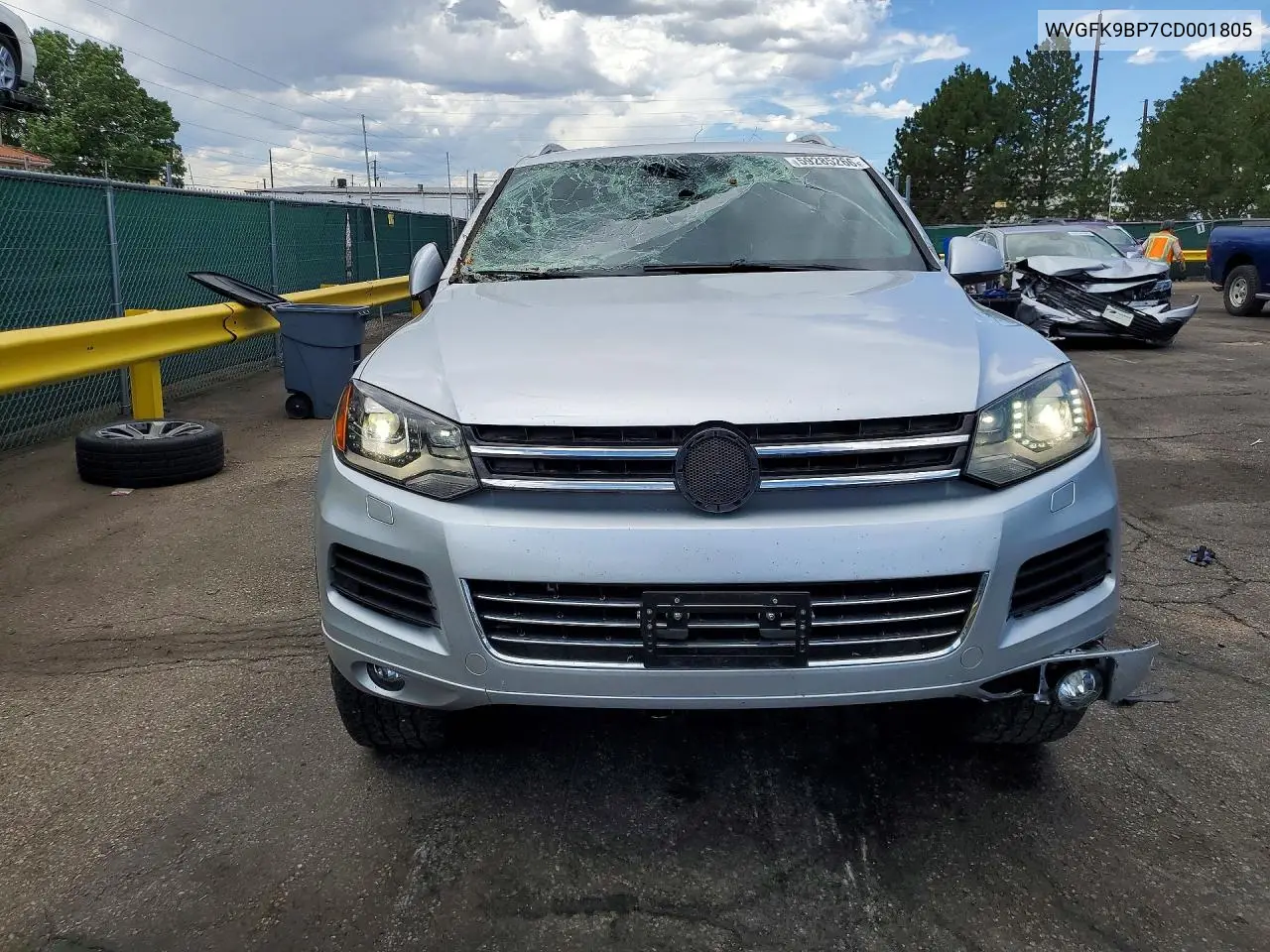 2012 Volkswagen Touareg V6 Tdi VIN: WVGFK9BP7CD001805 Lot: 59285266