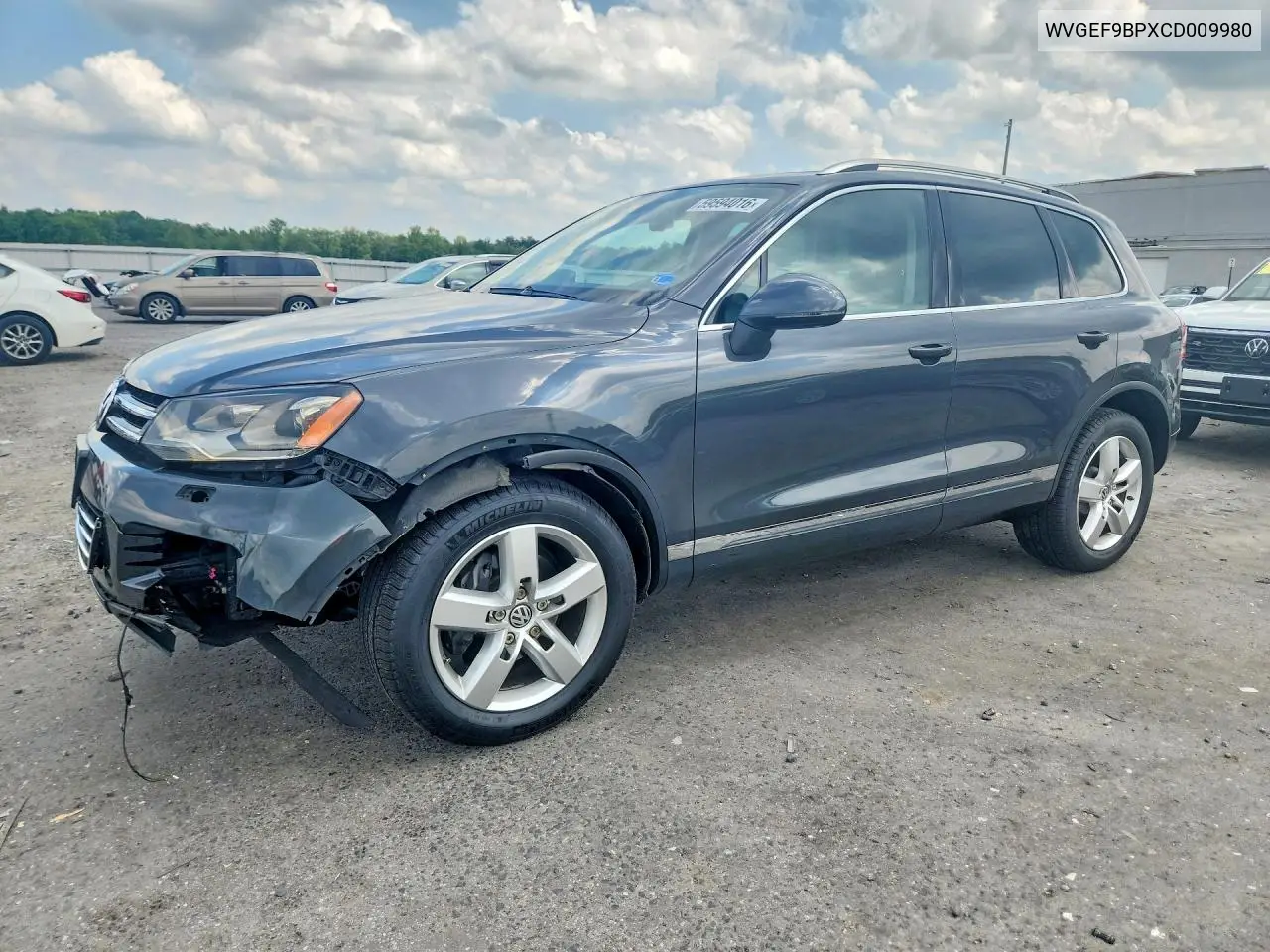 2012 Volkswagen Touareg V6 VIN: WVGEF9BPXCD009980 Lot: 59594016