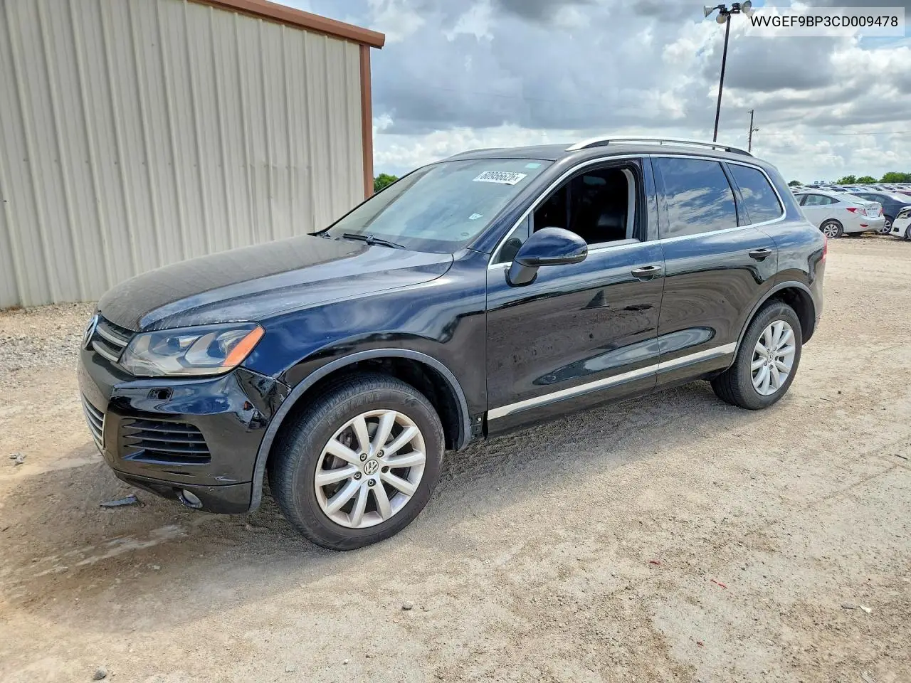 2012 Volkswagen Touareg V6 VIN: WVGEF9BP3CD009478 Lot: 60956626