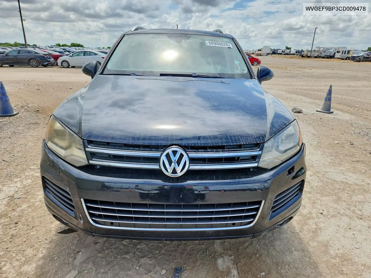 2012 Volkswagen Touareg V6 VIN: WVGEF9BP3CD009478 Lot: 60956626