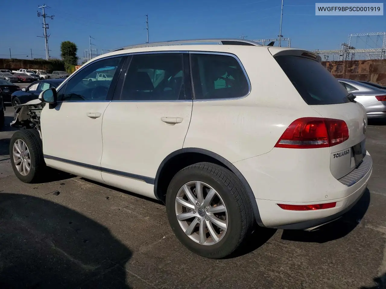 2012 Volkswagen Touareg V6 VIN: WVGFF9BP5CD001919 Lot: 60979426