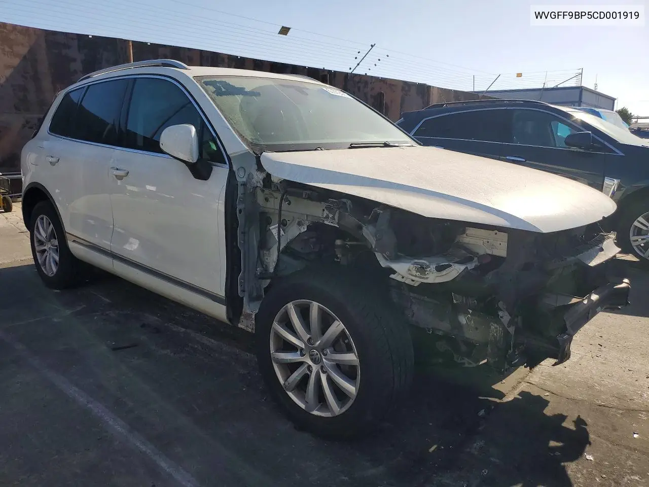 2012 Volkswagen Touareg V6 VIN: WVGFF9BP5CD001919 Lot: 60979426