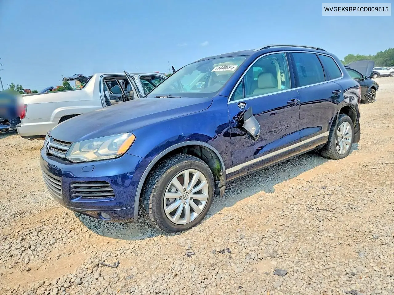 2012 Volkswagen Touareg V6 Tdi VIN: WVGEK9BP4CD009615 Lot: 61440536