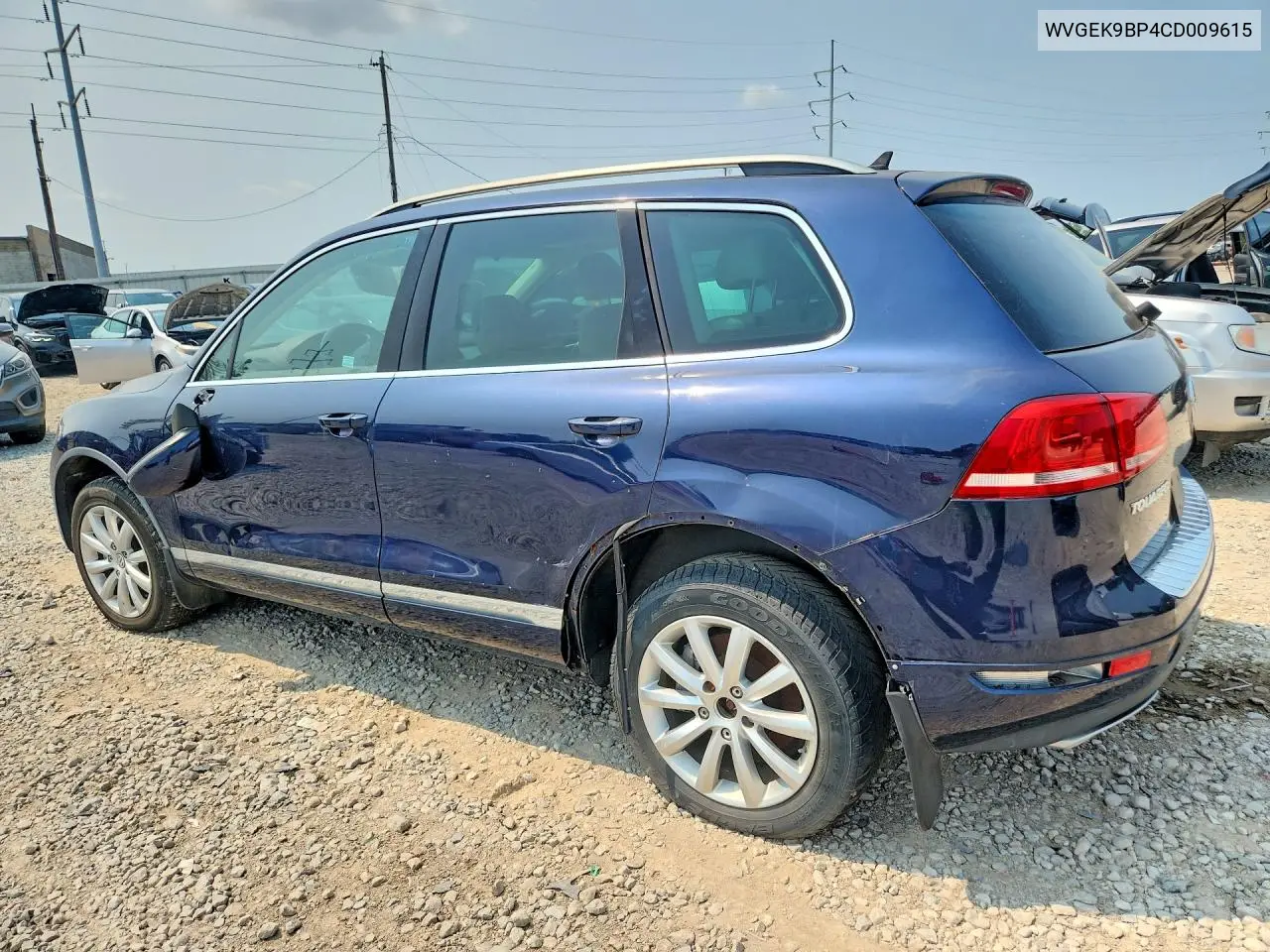 2012 Volkswagen Touareg V6 Tdi VIN: WVGEK9BP4CD009615 Lot: 61440536