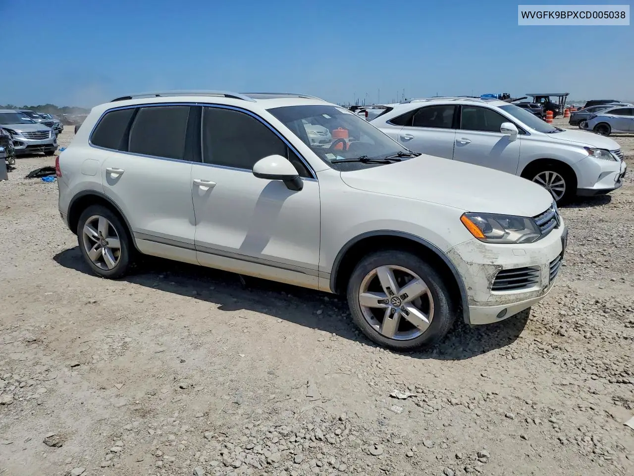 2012 Volkswagen Touareg V6 Tdi VIN: WVGFK9BPXCD005038 Lot: 61769736