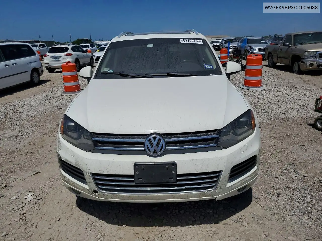 2012 Volkswagen Touareg V6 Tdi VIN: WVGFK9BPXCD005038 Lot: 61769736