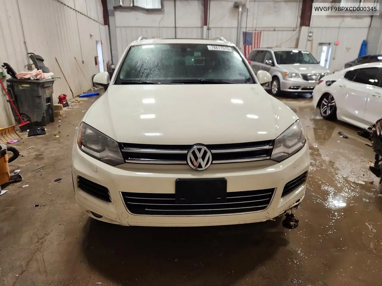 2012 Volkswagen Touareg V6 VIN: WVGFF9BPXCD000345 Lot: 78817515