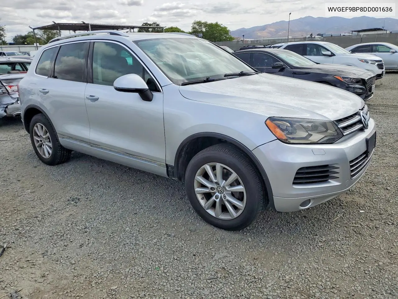 2013 Volkswagen Touareg V6 VIN: WVGEF9BP8DD001636 Lot: 50987056