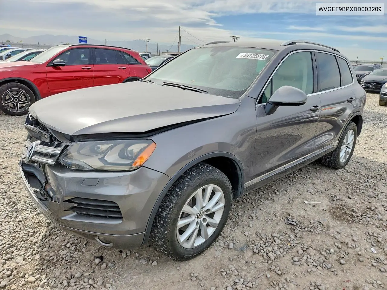 2013 Volkswagen Touareg V6 VIN: WVGEF9BPXDD003209 Lot: 56125276
