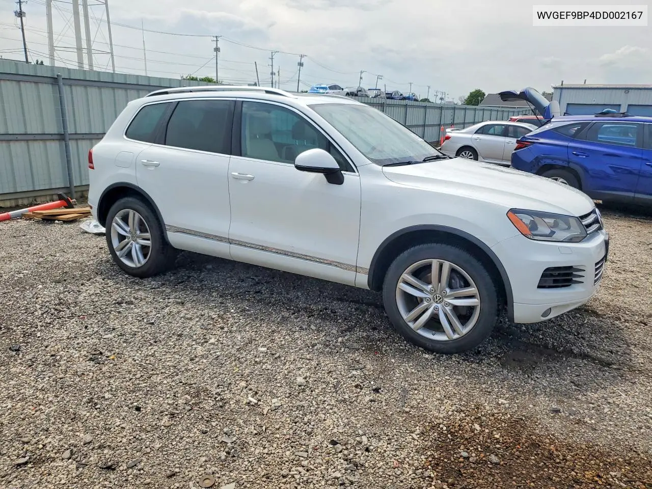 2013 Volkswagen Touareg V6 VIN: WVGEF9BP4DD002167 Lot: 59870406