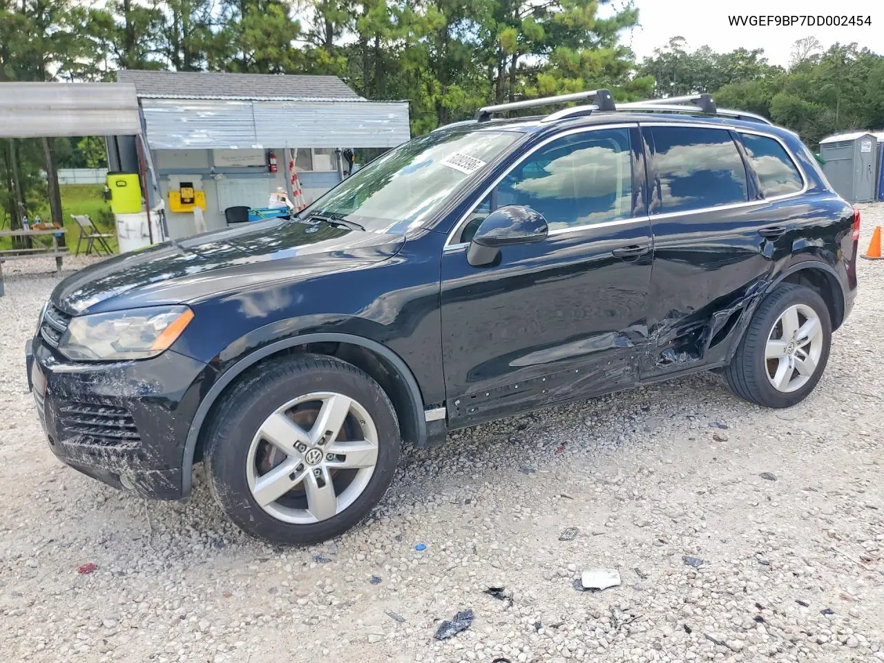2013 Volkswagen Touareg V6 VIN: WVGEF9BP7DD002454 Lot: 60092996